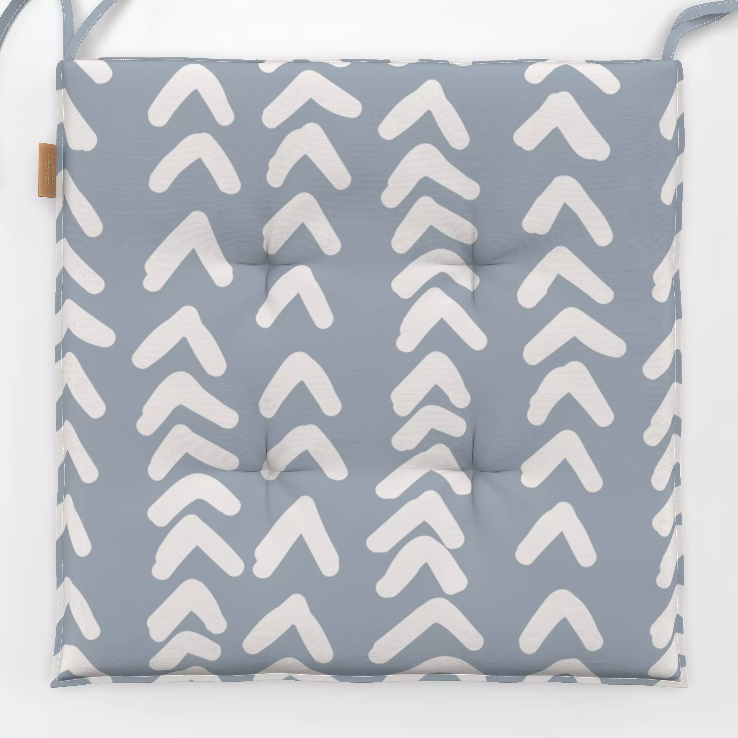 Sitzkissen Strickmuster - Symbole & Muster - von „Uta Naumann"; boho, minimal, abstrakt, modern, Zickzack, minimalistisch, B...