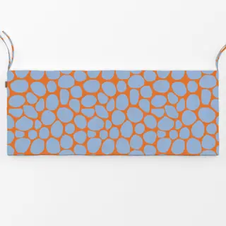 Bankauflage Frühling Steine lila orange