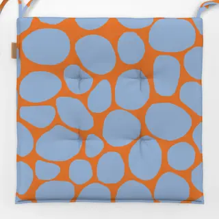 Sitzkissen Frühling Steine lila orange