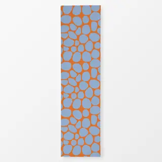 Tischläufer Frühling Steine lila orange