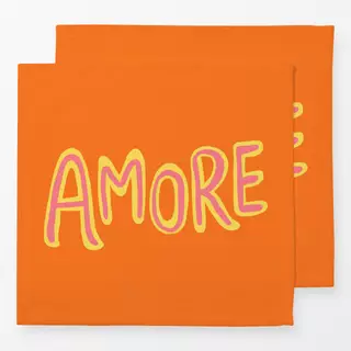 Servietten Amore orange