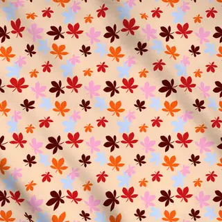 Meterware Bunte Herbstblätter