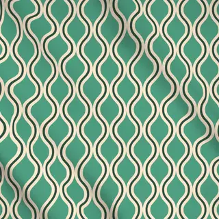 Meterware Wellen Fliesen mint