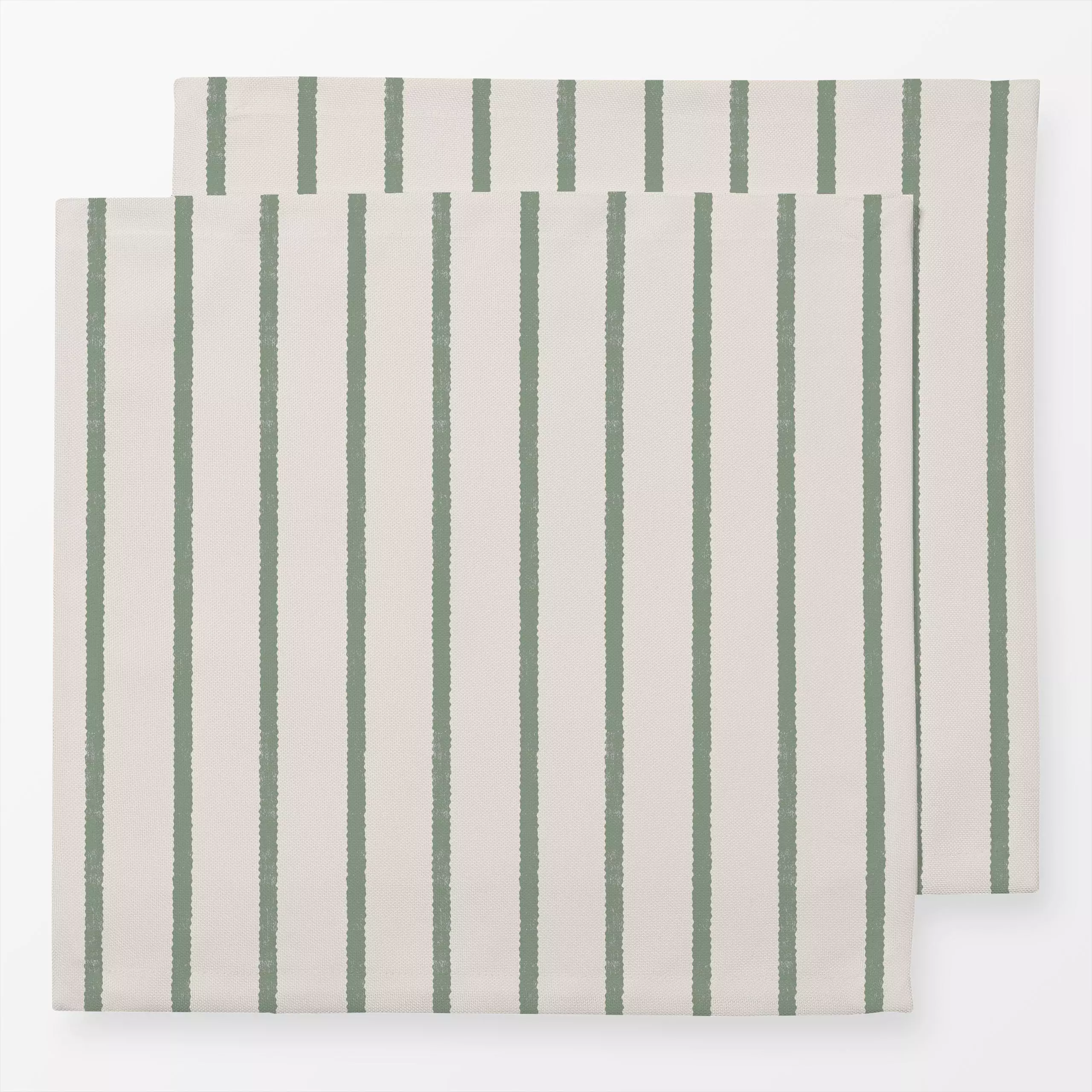 Servietten Stripes green - Sommer, Symbole & Muster - von „Studio Kesse"; marrakesch, Linien, Streifen, Garten, Sommer, Scan...