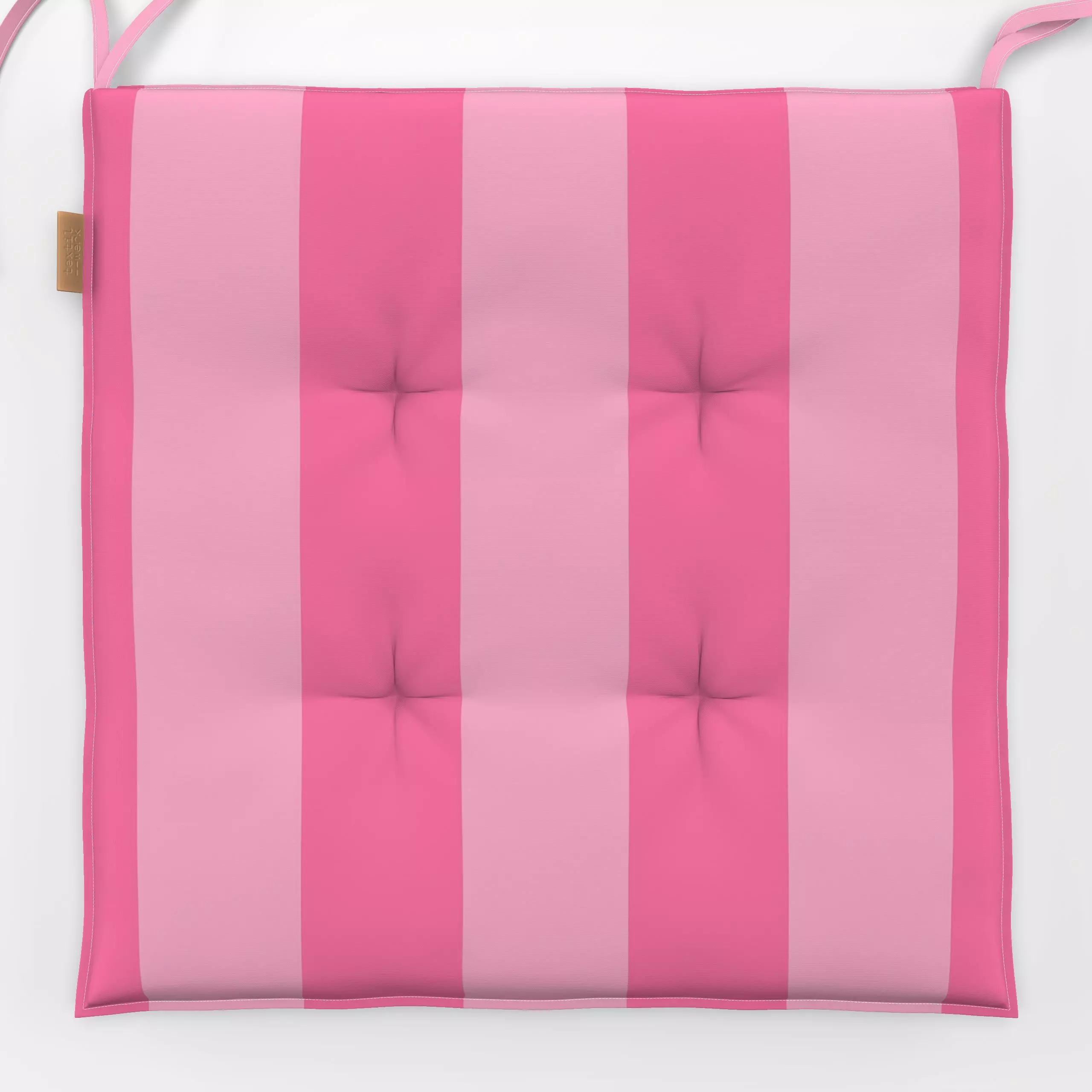 Sitzkissen Streifen Pink - Symbole & Muster - von „Kruth Design"; Linien, Streifen, Sommer, pink, bunt, gestreift, Sofakisse...