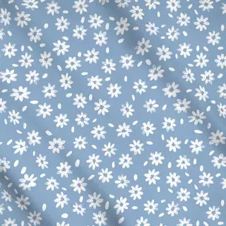 Meterware FRÜHLING Blüten Ditsy Daisy 1