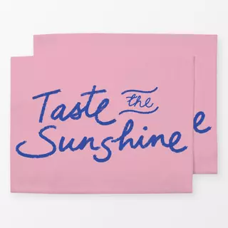 Tischset Taste the Sunshine pink