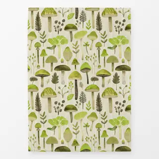 Geschirrtücher Mushroom Woodland Green