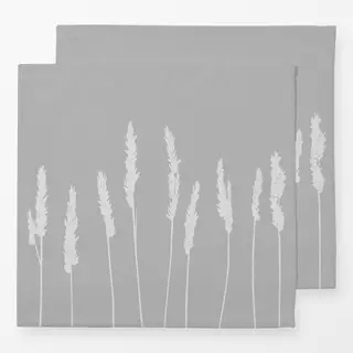 Servietten Strandhafer Grau