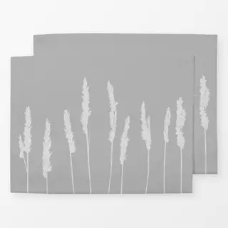 Tischset Strandhafer Grau