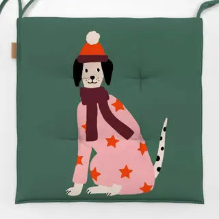 Sitzkissen Hund Weihnachten