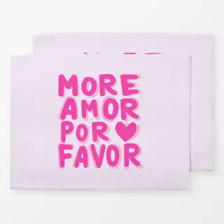 Tischset More Amor Por Favor pink