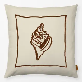 Kissen Conch Shell Outline