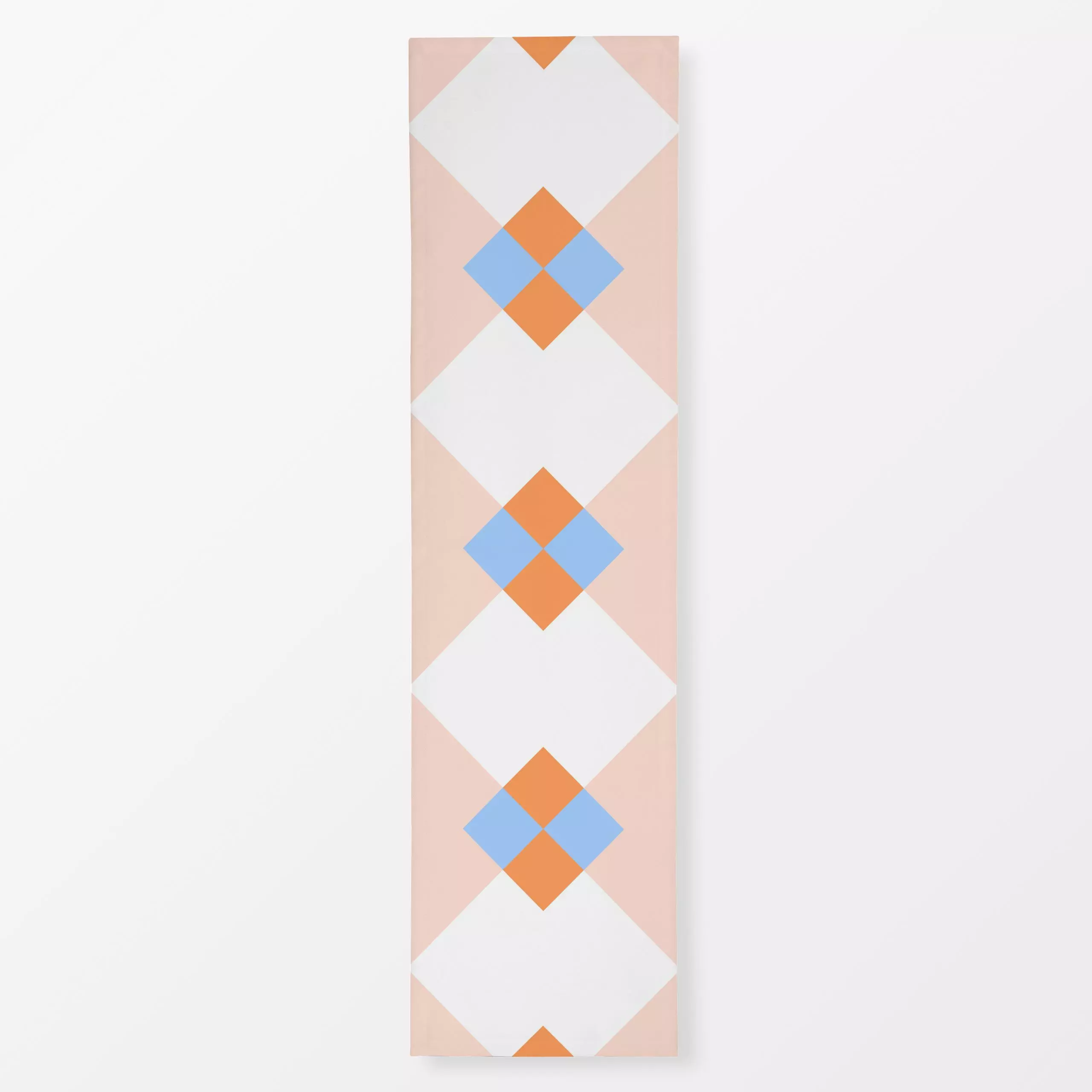 Tischläufer KItchen Tile No 2 Orange - Symbole & Muster - von „Jana Moßmann"; Kitchen, Fliesen, Fliesenmotiv, Fliesenmuster,...