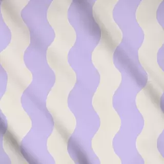 Meterware Große Wellen flieder