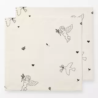 Servietten Engel und Herzen