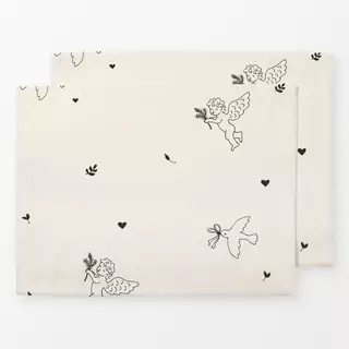 Tischset Engel und Herzen