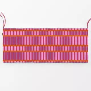 Bankauflage red pink stripes