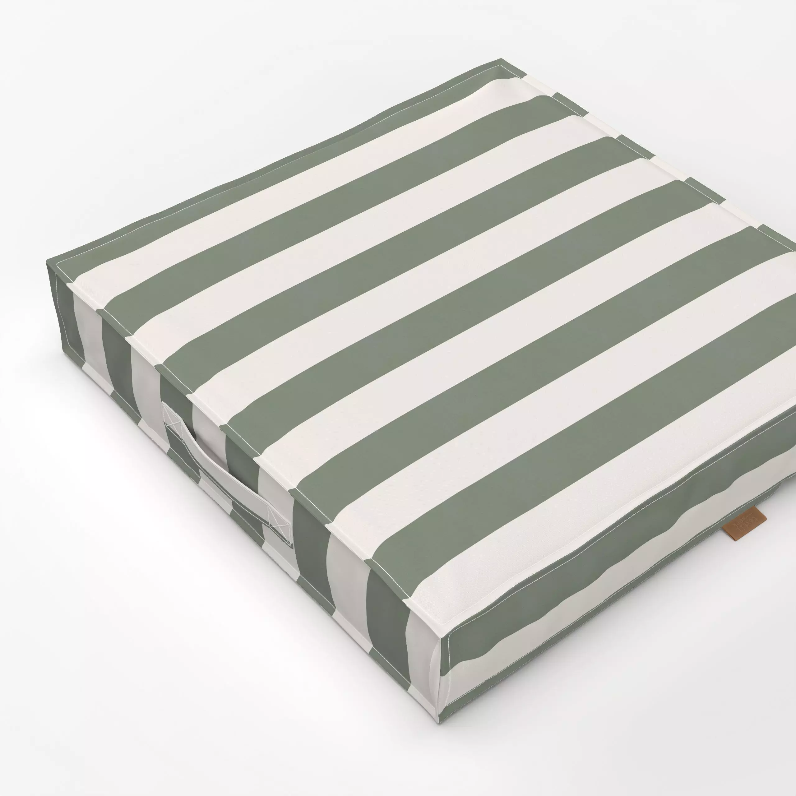 Bodenkissen Breite Streifen natural - Symbole & Muster, Retro & Vintage - von „Anna Petersen"; Streifen, skandinavisch, Mini...