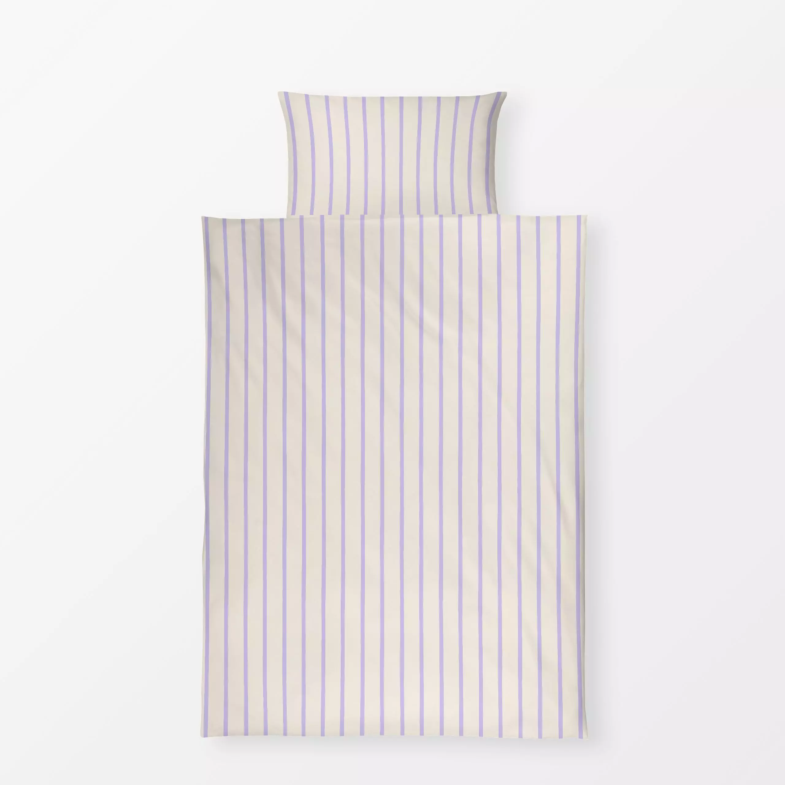 Bettwäsche Streifen Lavendel - Symbole & Muster - von „Studio Kesse"; Linien, Streifen, lila, gestreift, Gartendeko, Streife...