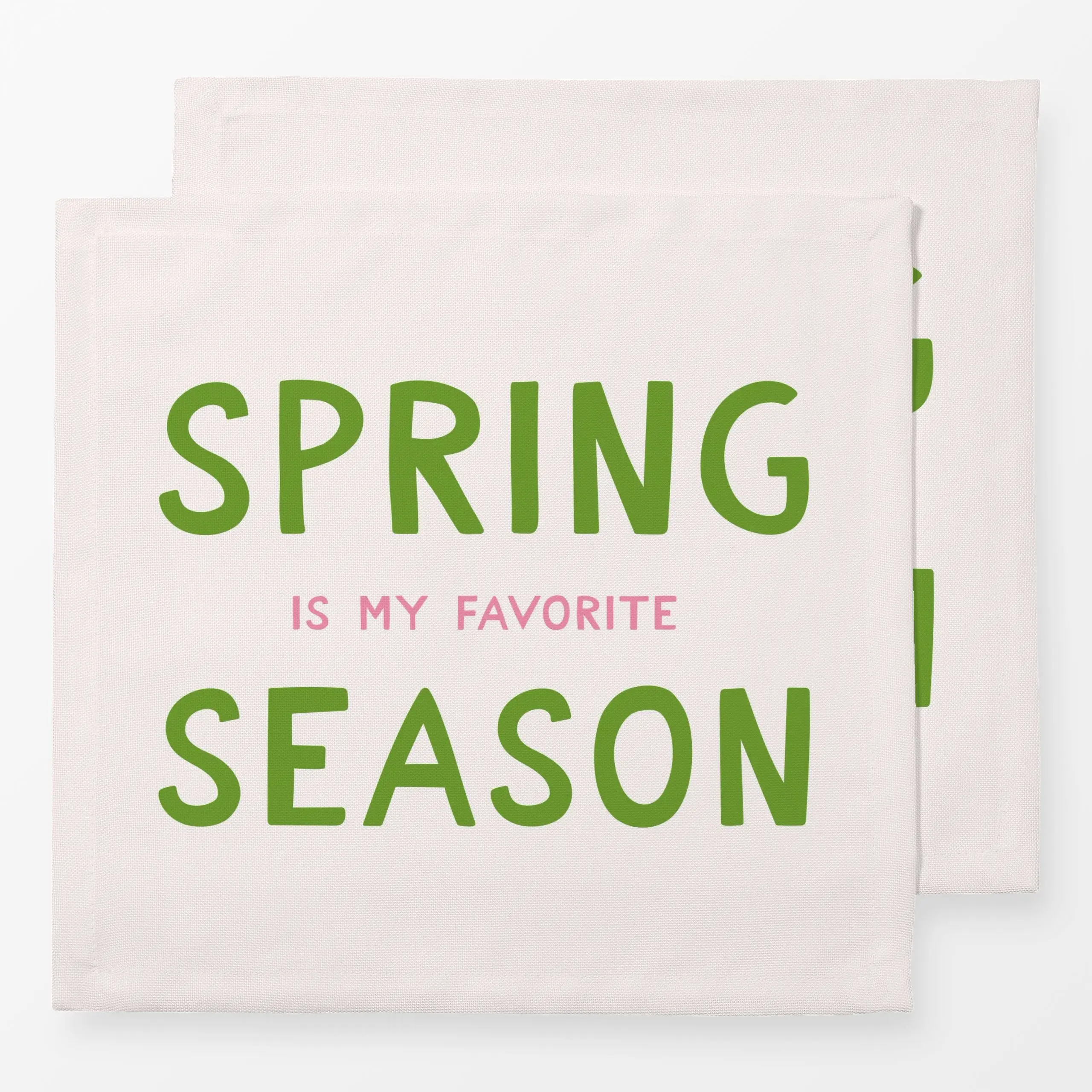 Servietten Spring Frühling Spruchkissen - Frühling, Ostern - von „Kathrin Woo"; modern, Spruchkissen, Lettering, Fruehling, ...