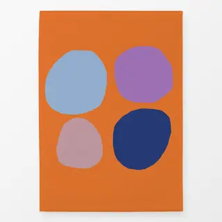 Geschirrtücher Frühling Steine orange