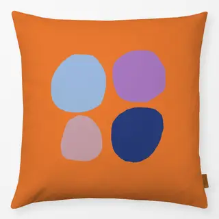 Kissen Frühling Steine orange