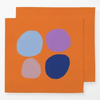 Servietten Frühling Steine orange