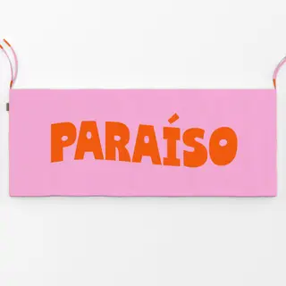 Bankauflage Typo Sommer "PARAÍSO"