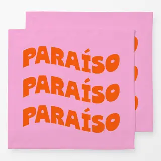 Servietten Typo Sommer "PARAÍSO"