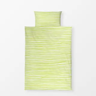 Bettwäsche Wilde-Streifen-hellgruen