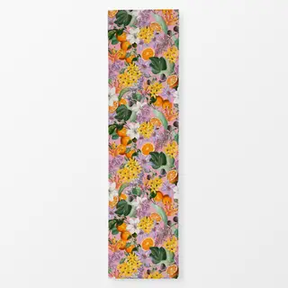 Tischläufer Orangen im Blütenmeer pink