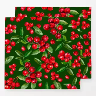 Servietten Cranberries Green