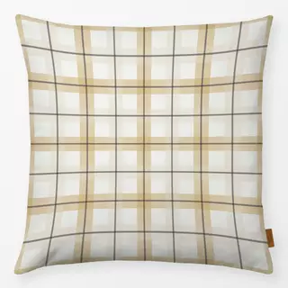 Kissen Landhaus Plaid honig beige