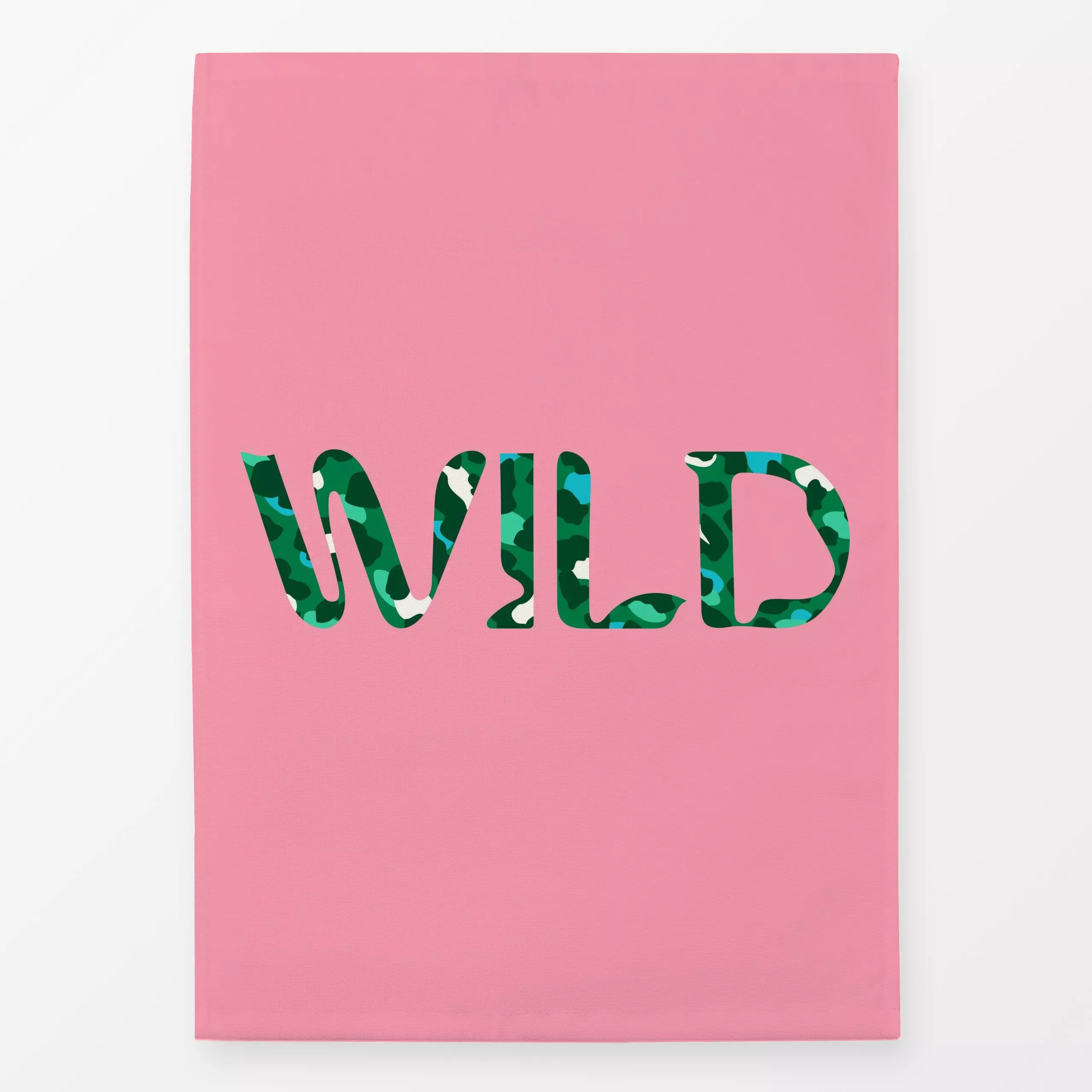 Geschirrtücher Farbfreude Typo WILD - Sprüche & Schriftzüge - von „Primus Pattern"; Tiere, Sommer, typografie, schrift, wild...