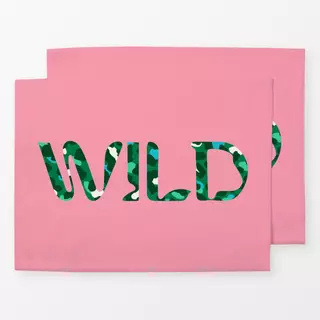 Tischset Farbfreude Typo WILD