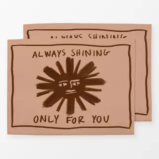 Tischset Always Shining Only For You