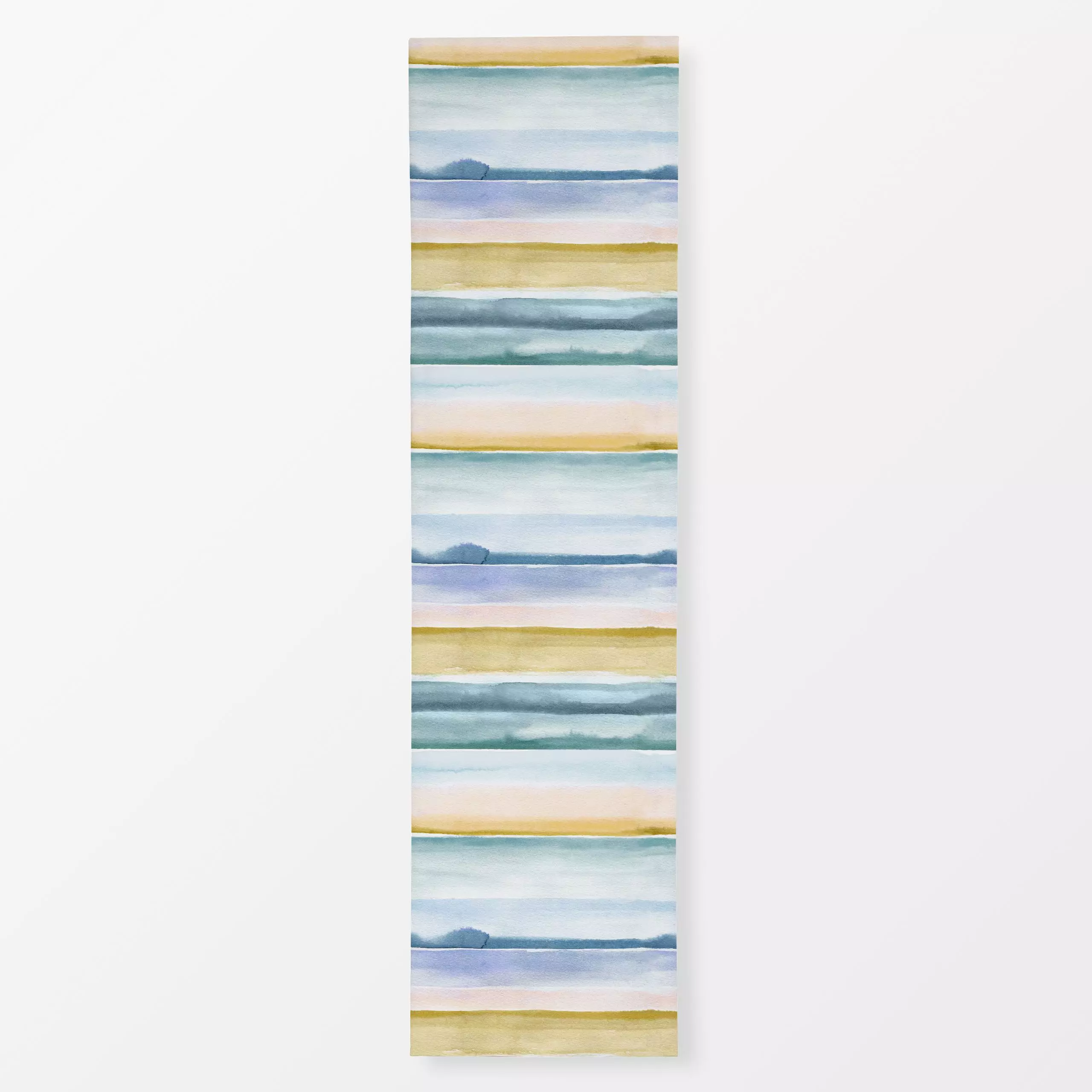 Tischläufer Relaxing Summer Stripes Blue, gemustert, Sommer, von Ninola Design