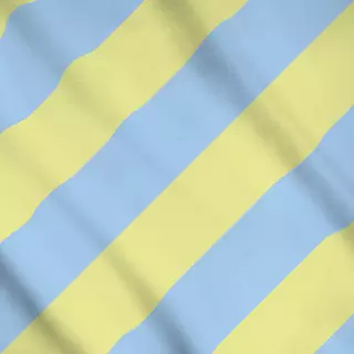 Meterware Diagonale Streifen Gelb & Blau