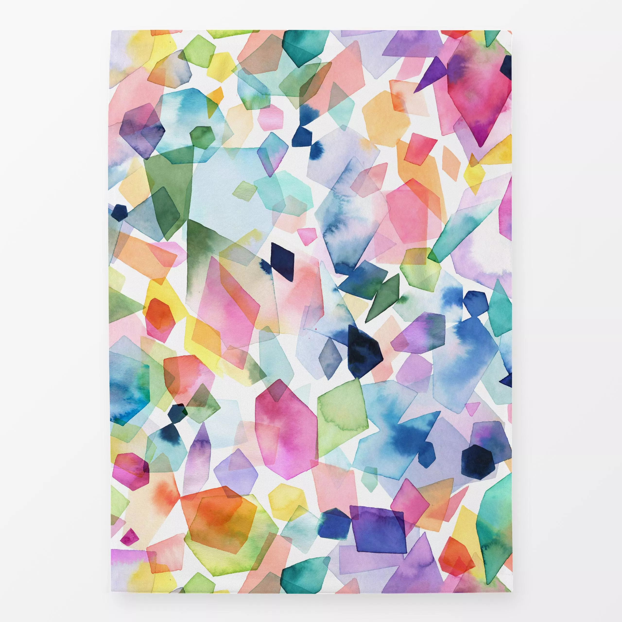 Geschirrtücher Watercolor Crystals and Gems - Frühling, Sommer, Symbole & Muster - von „Ninola Design "; boho, Muster, Wasse...