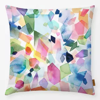 Kissen Watercolor Crystals and Gems