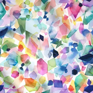 Meterware Watercolor Crystals and Gems