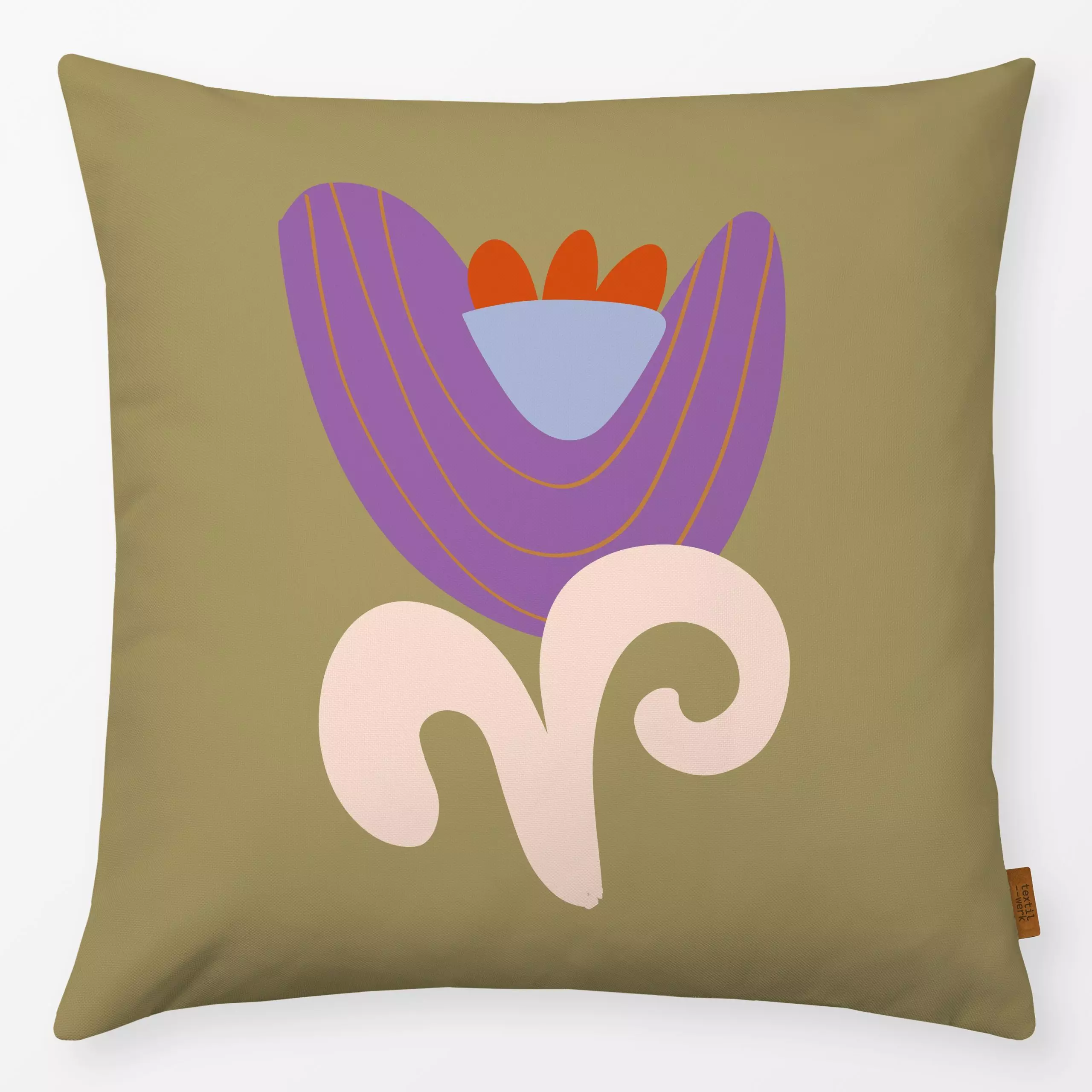 Kissen A Flower 2 - Blumen & Florales, Frühling, Symbole & Muster - von „Studio Memb"; Natur, Kinder, abstrakt, Blumen, Wild...