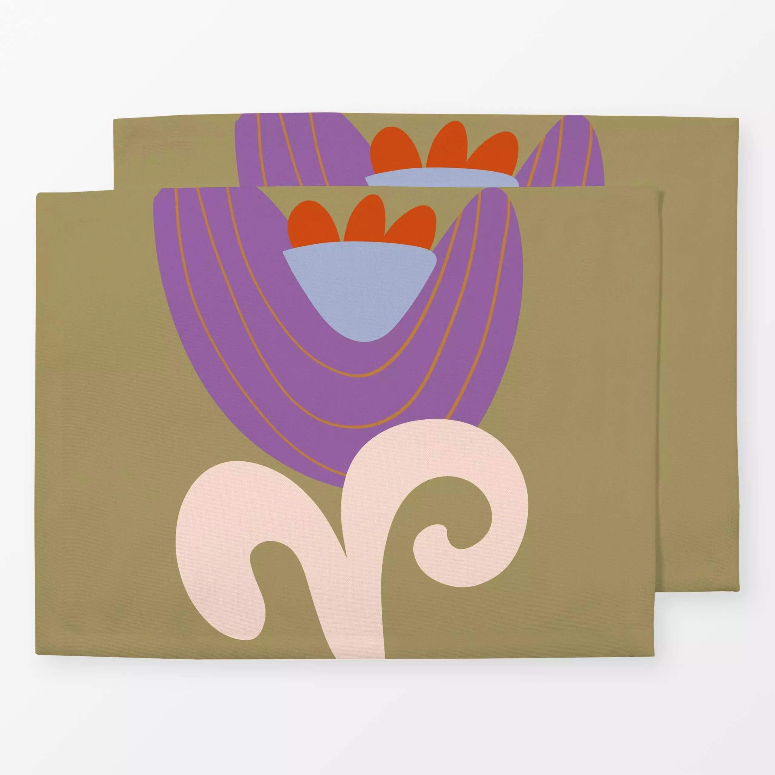 Tischset A Flower 2 - Blumen & Florales, Frühling, Symbole & Muster - von „Studio Memb"; Natur, Kinder, abstrakt, Blumen, Wi...