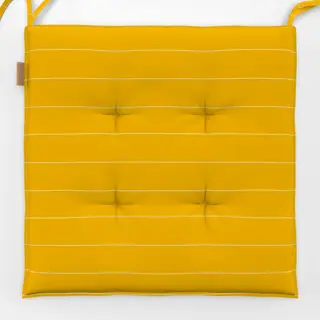 Sitzkissen Streifen auf gelb