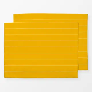 Tischset Streifen auf gelb