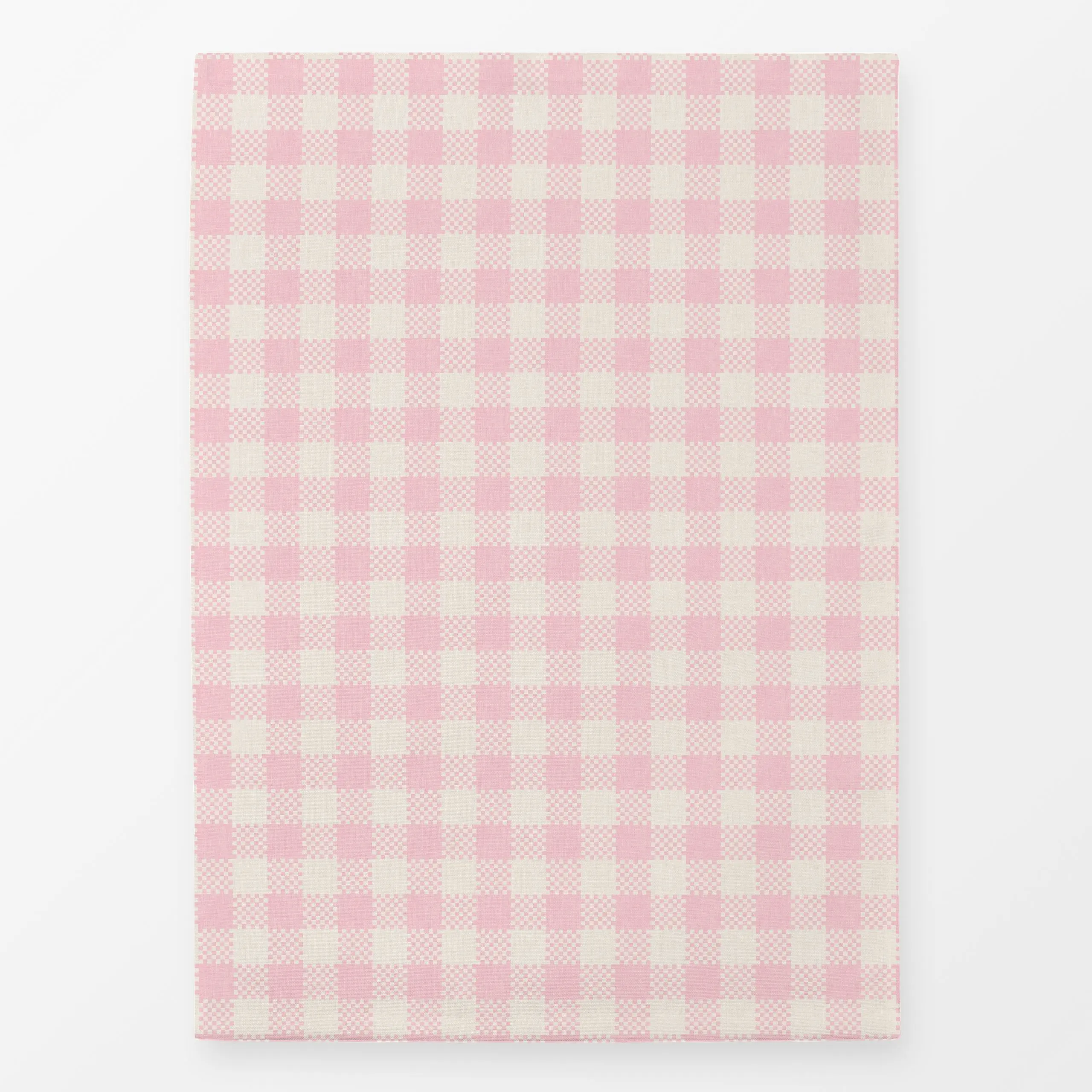 Geschirrtücher Midsummer Karo Rosa - Frühling, Sommer, Symbole & Muster - von „Laurella Vie Studio"; skandinavisch, Ostern, ...