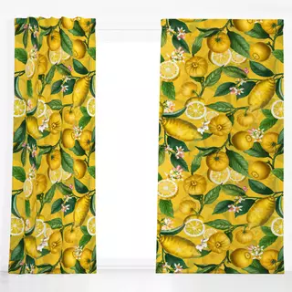 Dekovorhang Zitronen Limonade 5