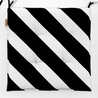 Sitzkissen Stripes Black