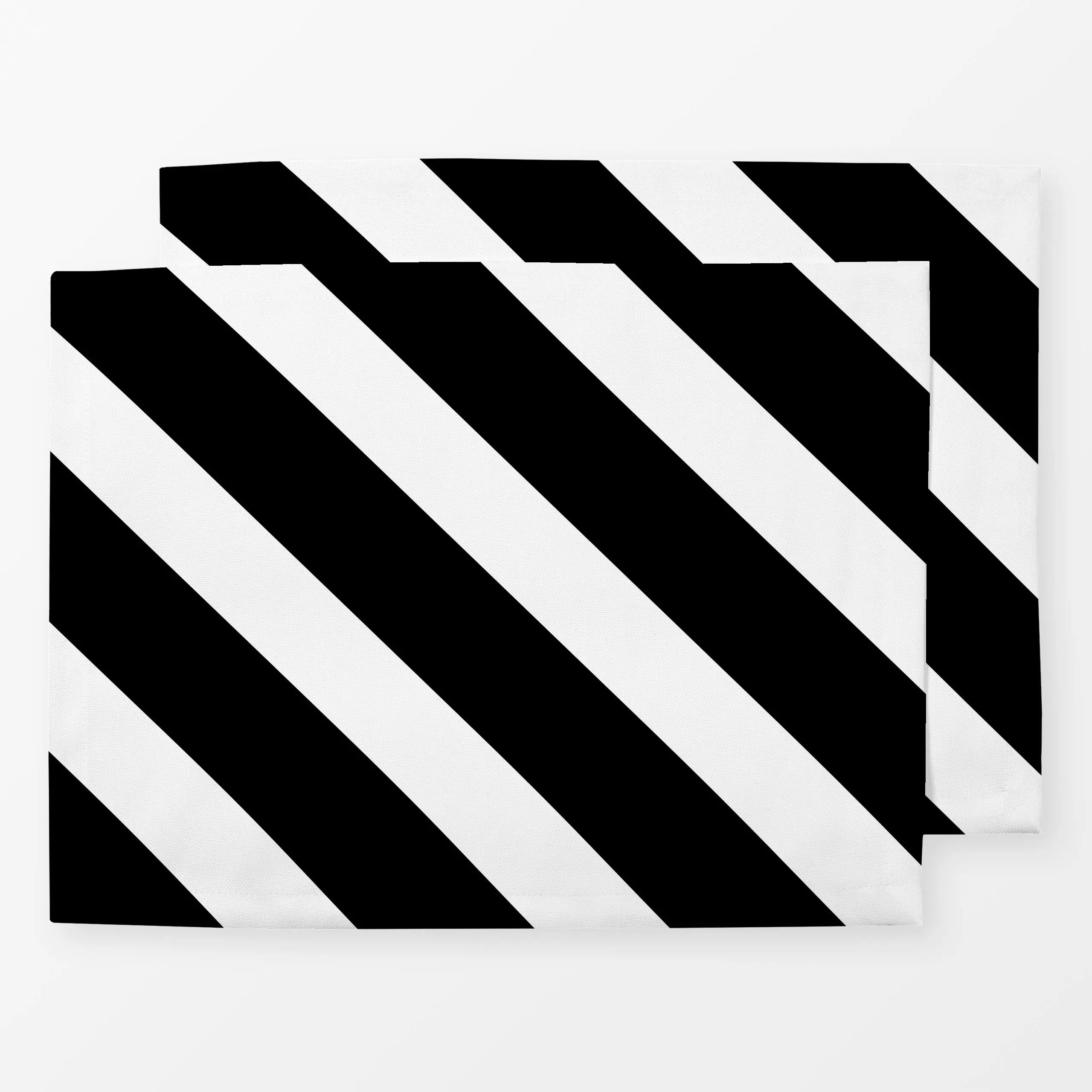 Tischset Stripes Black - Symbole & Muster - von „Studio ROSAGRAU"; schwarz, minimal, Linien, Streifen, winterdeko, homedecor...